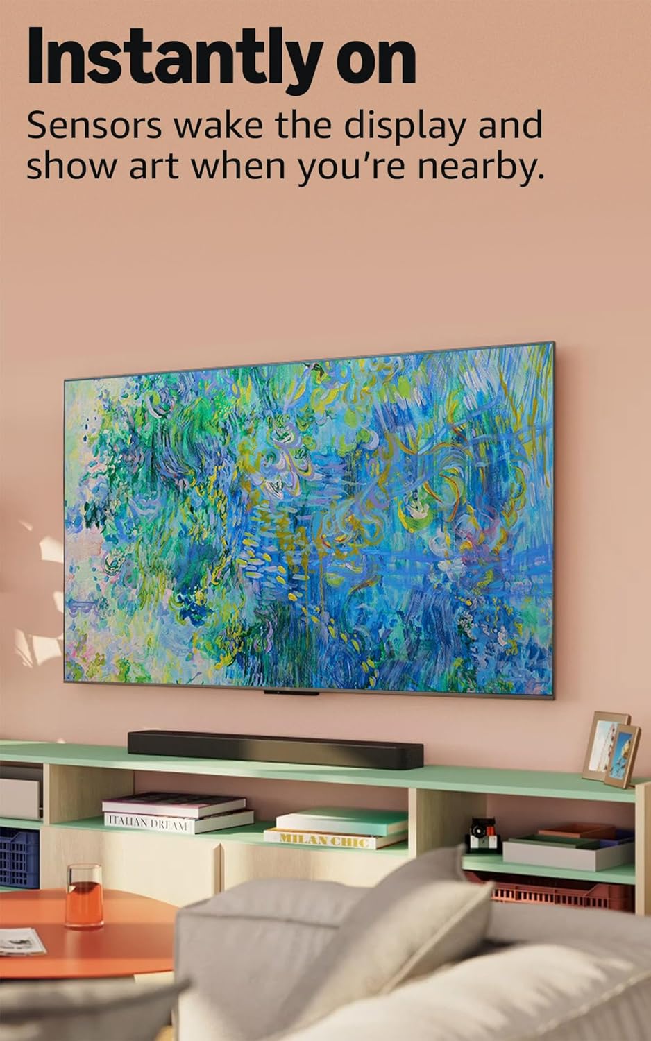 Amazon Ember 55" Mini-LED Series with Fire TV (newest model), QLED 4K UHD smart TV, Dolby Vision IQ, 144hz gaming mode, Ambient Experience, find shows faster with Alexa+