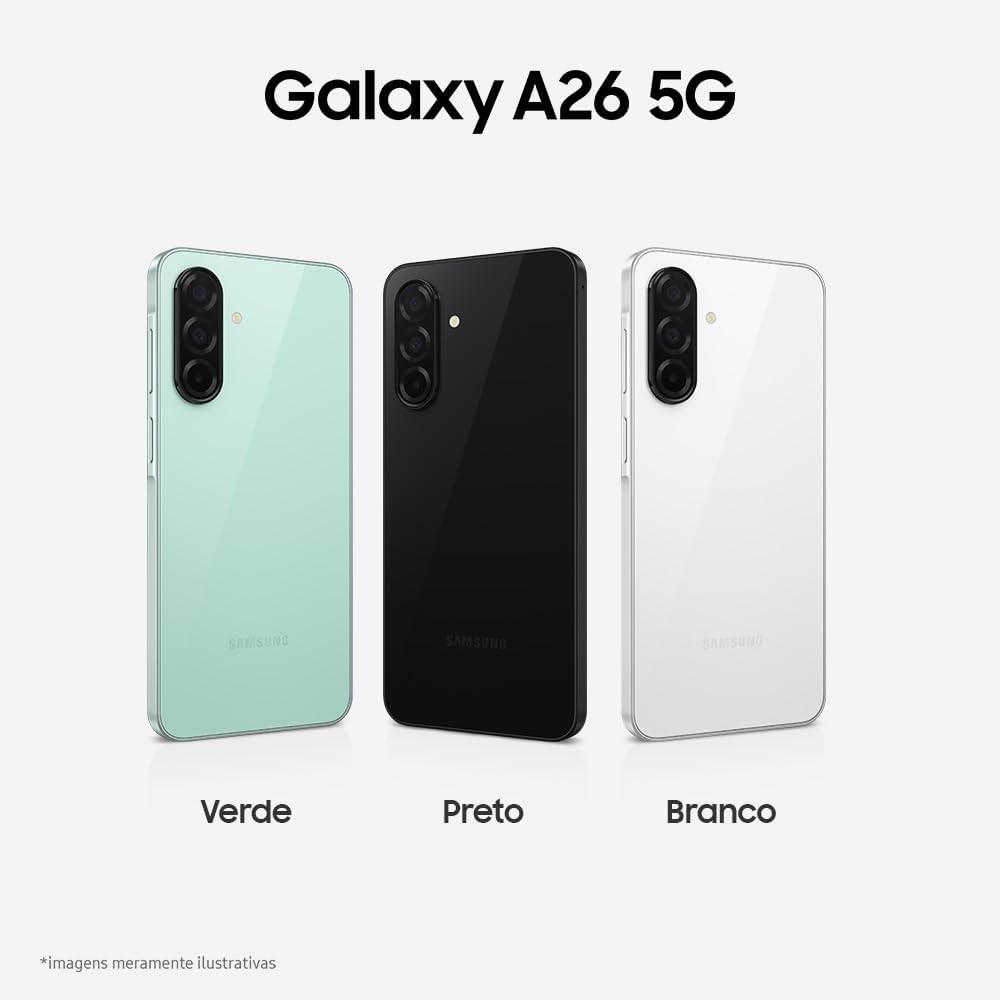 SAMSUNG Galaxy A26 5G 2025 with AI | 256GB, 8GB, Dual SIM | 6.7" 120Hz AMOLED, IP67 Water Resistant, Android 15 | International Model Factory Unlocked for T-Mobile, Global | 25W Charger Bundle (Black)
