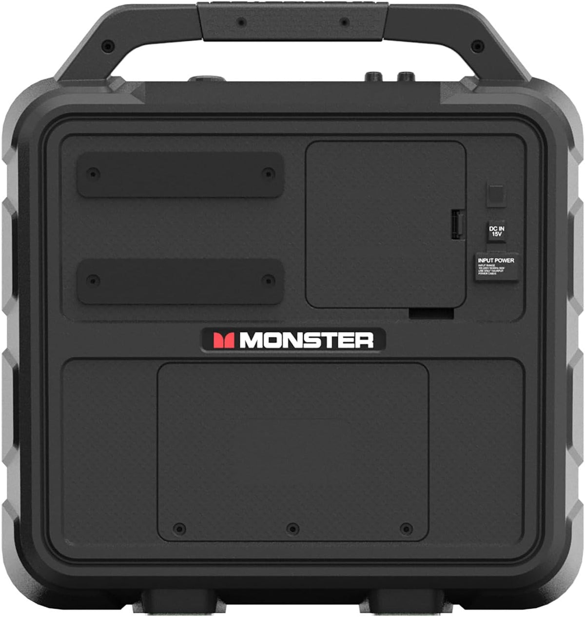 Monster Vision 2 | Portable Entertainment System with 15.6" 1080p Display & 60W Speakers | up to 25 Hours of Playtime | Dual HDMI Ports | Includes USB-C to HDMI Cable | ATSC Tuner for Portable TV use