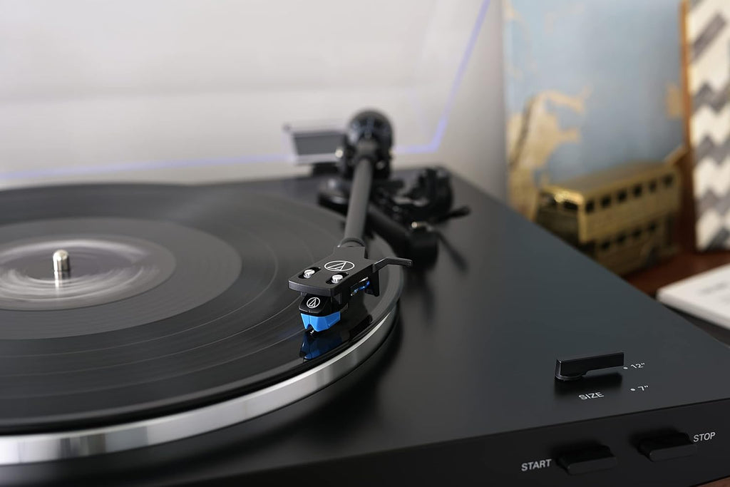 Audio-Technica AT-LP3XBT-BK Bluetooth Turntable Belt Drive Fully Automatic 33/45 (Black)
