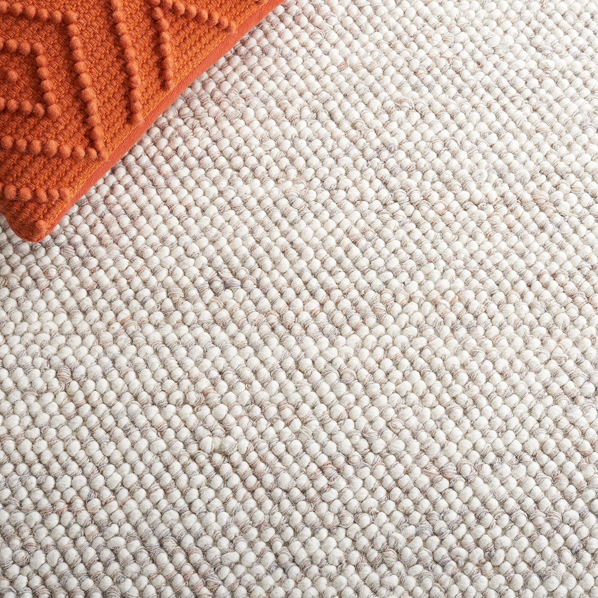 SAFAVIEH Area Rug 8x10 - Natura Collection - Large - Beige & Ivory, Handmade Wool, Ideal for Living Room, Bedroom, Dining Space (NAT182B)