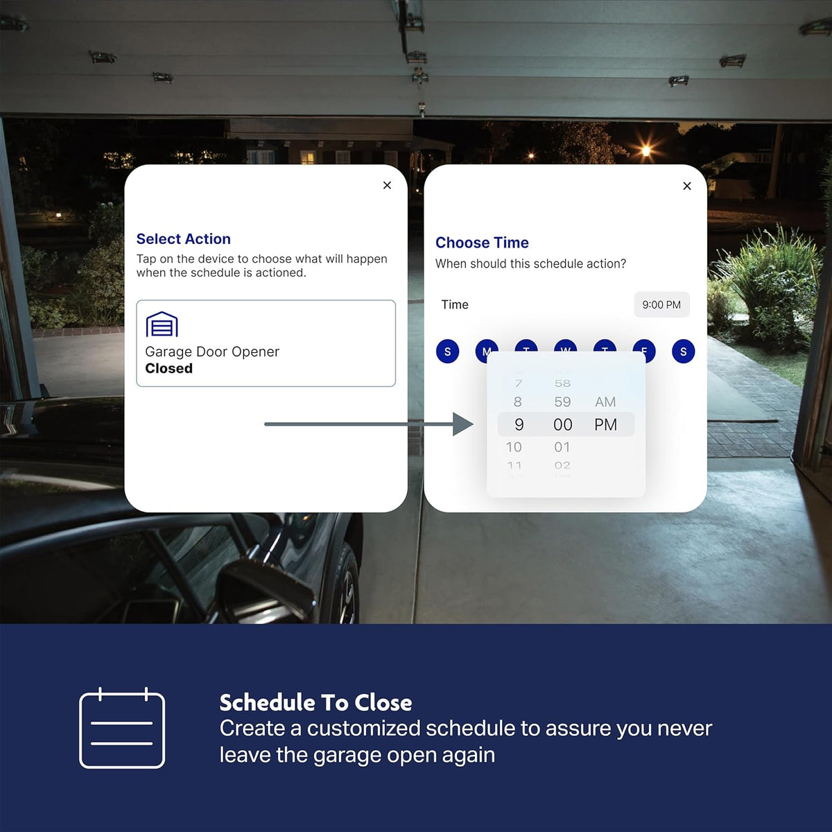 Chamberlain 3/4 HP Chain Drive Smart Garage Door Opener with Fixed Camera, Battery Backup, 2-Bulb Lighting, and myQ Connectivity