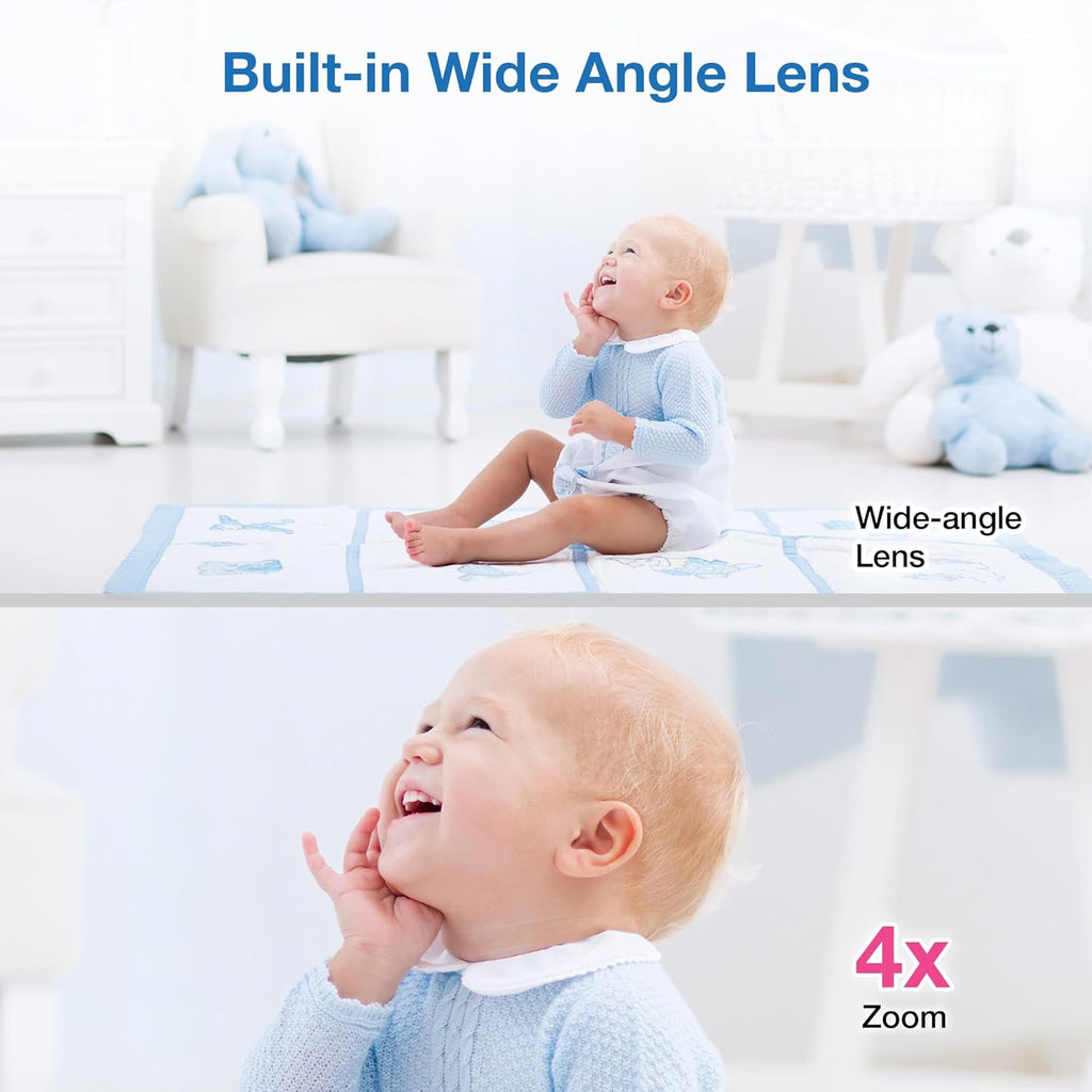 VTech WiFi Baby Monitor with Camera and Audio, 1080p Camera & 5" HD Screen – Remote Pan-Tilt-Zoom, Night Vision, Two-Way Talk, Motion Alerts, Free App | VM901