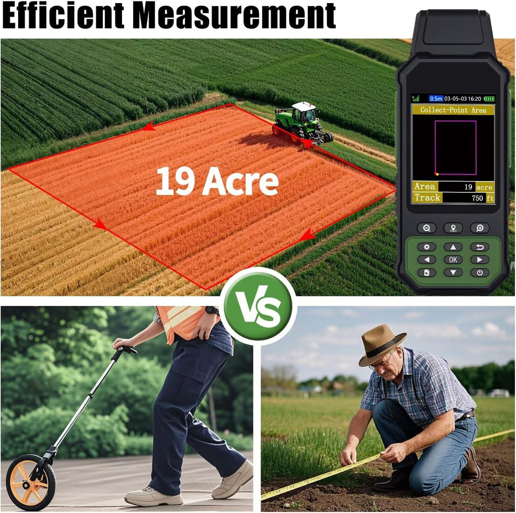 ZL190 Handheld GPS for Surveying, High Precision GPS Surveying Equipment for Mountainous Land Slope and Flat Field Outdoor Use