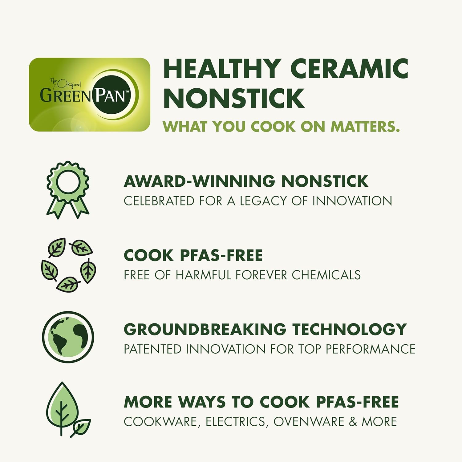 GreenPan 17 Piece Nonstick Swift Cookware Set, Ceramic PFAS-Free Pots & Pans with Lids, Dishwasher & Oven/Broiler Safe to 600F, Kitchen Cooking Set, Sauce, Saute, Stock, Griddle, Frying Pans, Gray