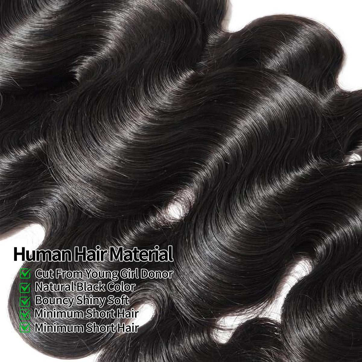 12A Human Hair Bundles 20 20 22 22 Inch 100% Unprocessed Virgin Brazilian 4 Body Wave Bundles Human Hair 400g Human Hair Bundles Hair Extensions Natural Color