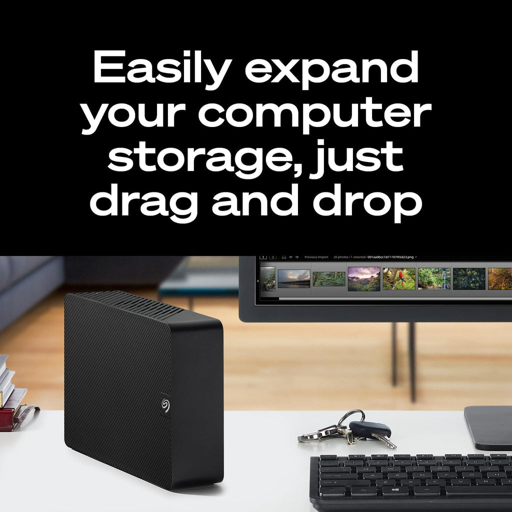 Seagate Expansion 6TB External Hard Drive HDD - USB 3.0, with Rescue Data Recovery Services (STKP6000400)