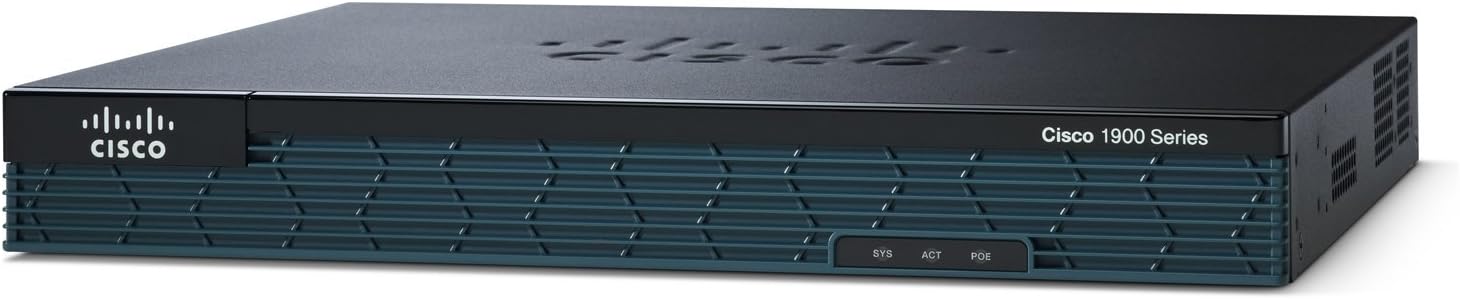 Cisco CISCO1921-SEC/K9 1921 Series 2-Port Integrated Services Router (Renewed)