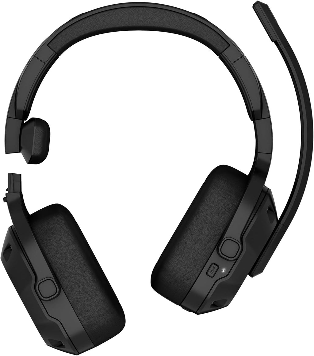 Garmin dēzl™ Headset 210, 2-in-1 Premium Trucking Headset, Active Noise Cancellation, Long Battery Life, 60 Hours of Talk Time, Built-in LED Flashlight, Convertible Design