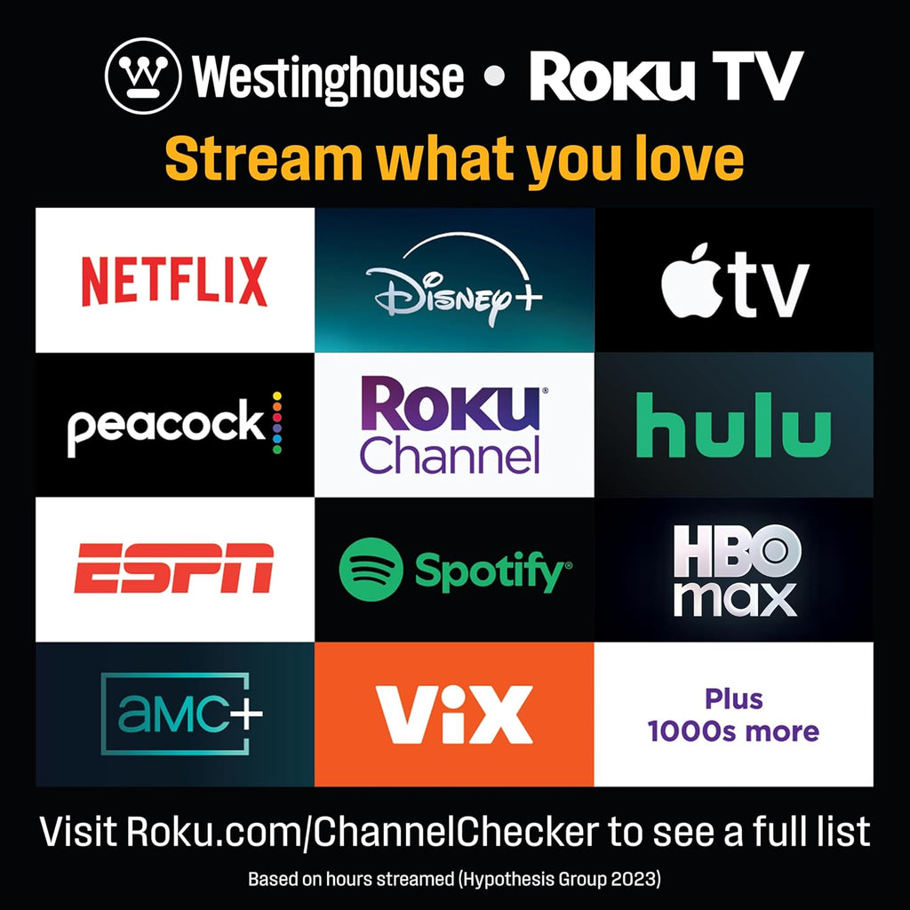 Westinghouse Roku TV - 40 Inch Smart TV, FHD QLED Television w/Dolby Digital+, Wi-Fi & Mobile App Connectivity, Flat Screen, Bluetooth, Compatible w/Apple AirPlay, Alexa, & Google Assistant