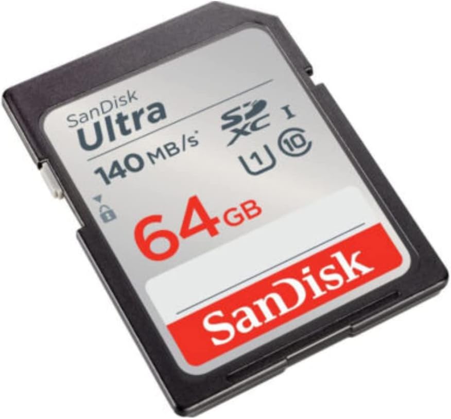 SanDisk 64GB Ultra Class 10 140 MB/s UHS-I SDXC Memory Card (5-Pack) Bundle with All-in-One High Speed Card Reader (6 Items)