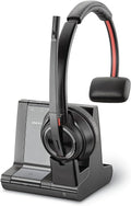 Plantronics - Savi 8210 Office Wireless DECT Headset (Poly) - Single Ear (Mono) - Compatible to Connect to PC/Mac or to Cell Phone via Bluetooth - Works with Teams (Certified), Zoom