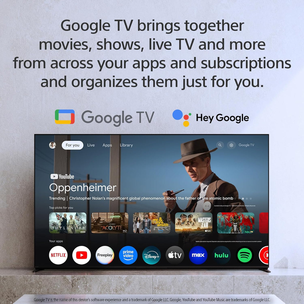 Sony BRAVIA 2 II 43 Inch 4K Ultra HD LED Smart TV with Google TV and Exclusive Features for PlayStation®5 (K-43S20M2)