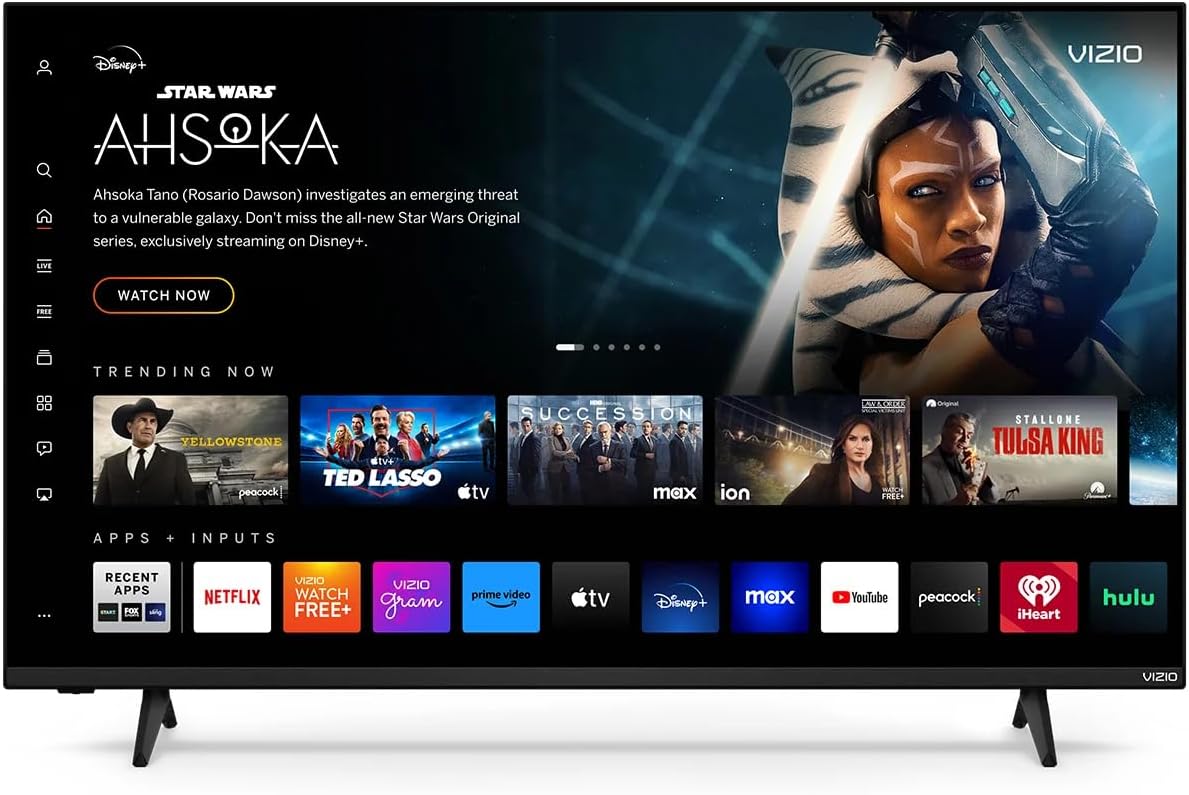 VIZIO V-Series 50 Inch 4K UHD LED Smart TV, Bluetooth Capable, with Dolby Vision HDR HDR10+ HLG, DTS Virtual X, Wifi 6 Dual-Band, HDMI VRR and IQ Active (V4K50C-0809) (Renewed)