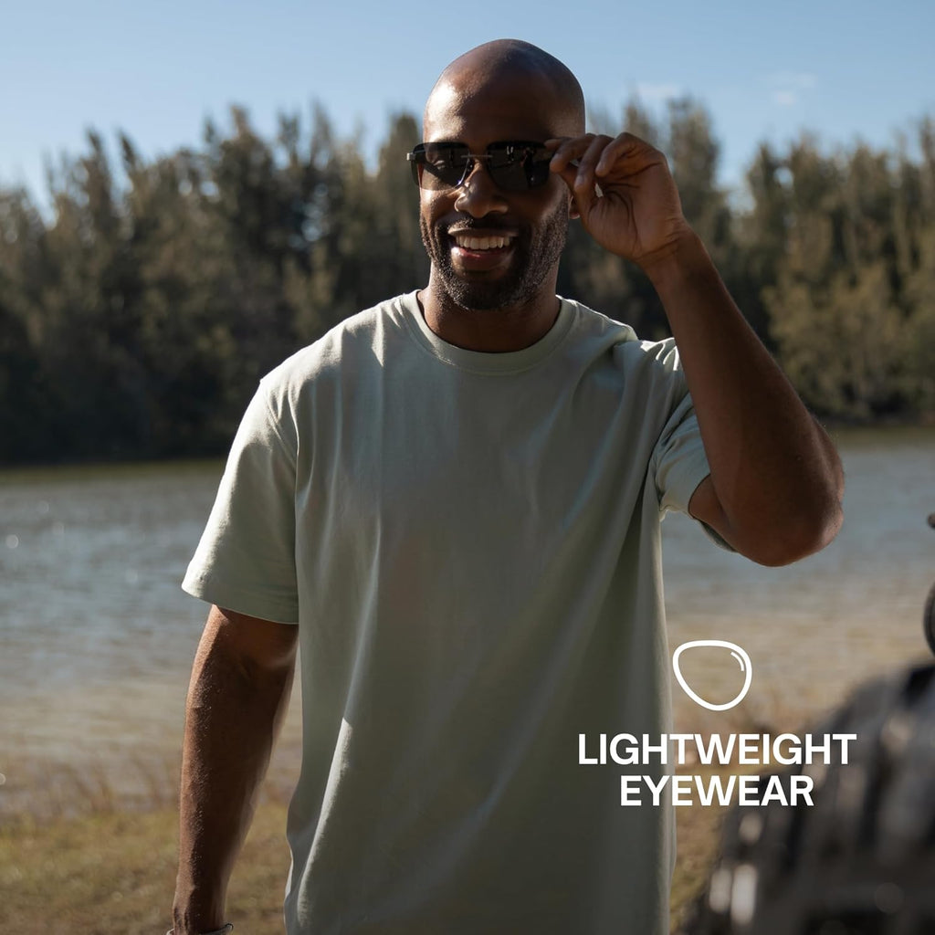 Lucyd Eddie Bauer Smart Glasses for Men Bluetooth Smart Glasses with UV400 Polarized Lenses, Open Ear Speakers & Microphone Horizon (Standard)