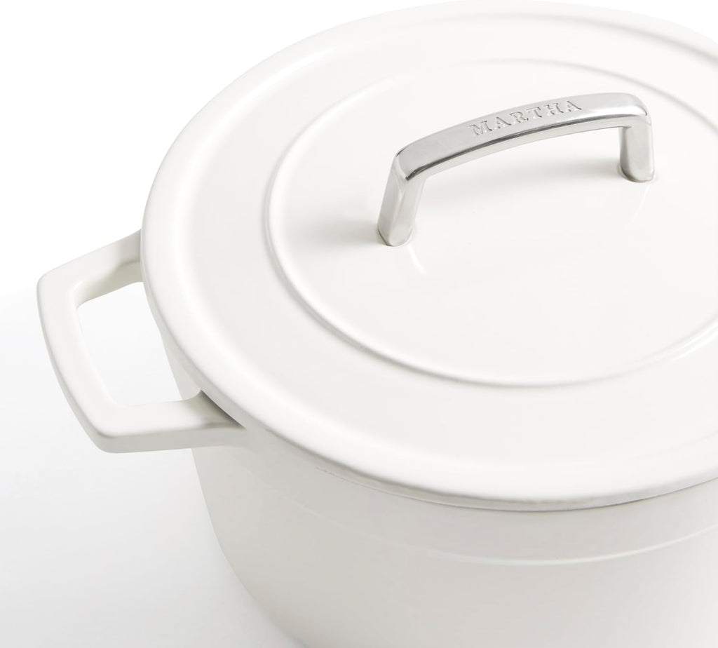 Martha by Martha Stewart 7 QT European Enameled Cast Iron Dutch Oven w/Lid - Crescent Moon