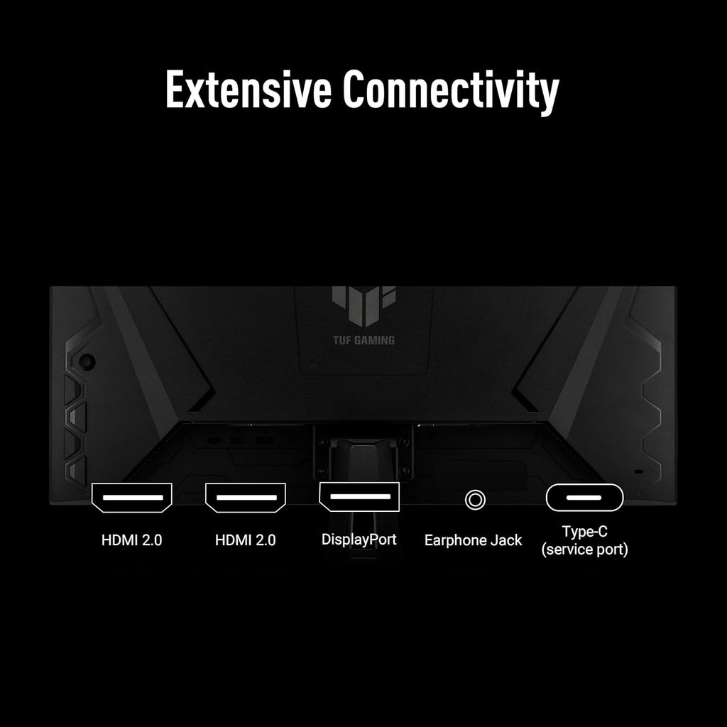ASUS TUF Gaming 27” 1440P Monitor (VG27AQL5A) – QHD (2560 x 1440), 210Hz, 0.3ms, Fast IPS, Extreme Low Motion Blur Sync, Speakers, DisplayWidget Center, Gaming AI, Height Adjustment, 3 yr Warranty