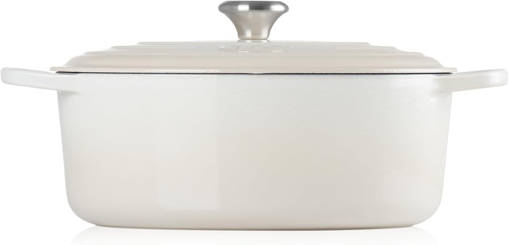 Le Creuset Enameled Cast Iron Signature Oval Dutch Oven, 6.75 qt., Meringue