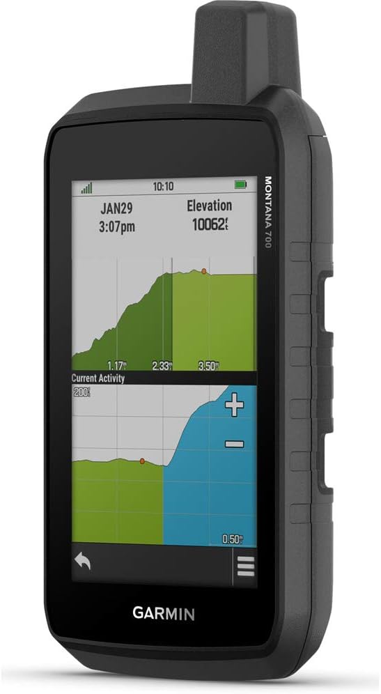 Garmin Montana 700, Rugged GPS Handheld, Routable Mapping for Roads and Trails, Glove-Friendly 5" Color Touchscreen
