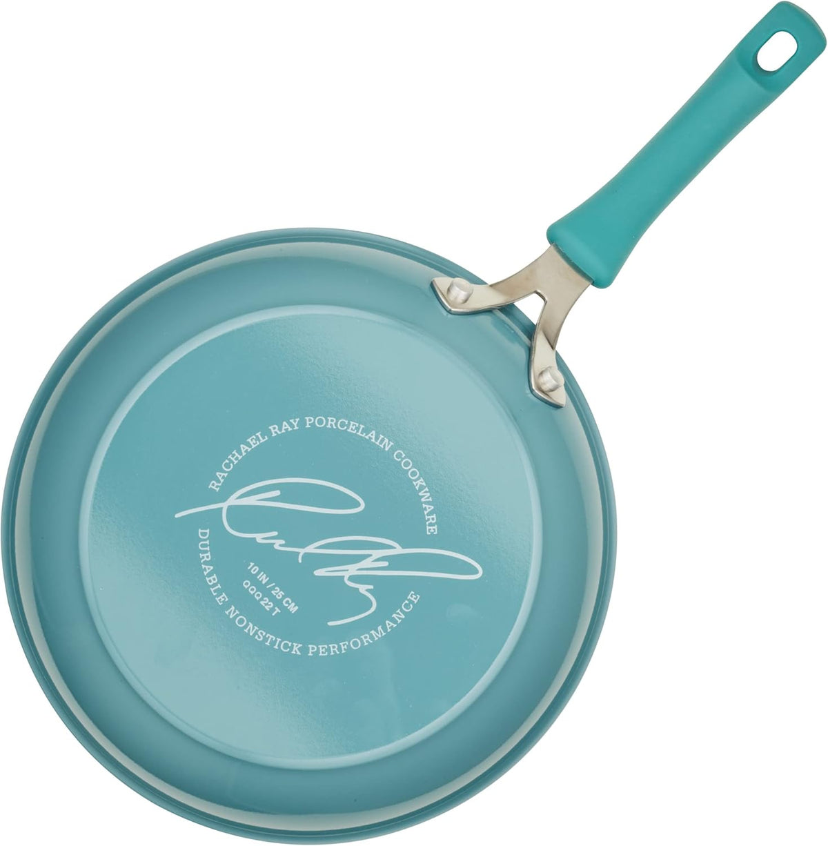 Rachael Ray Cook + Create Nonstick Cookware/Pots and Pan Set, 10 Piece, Agave Blue