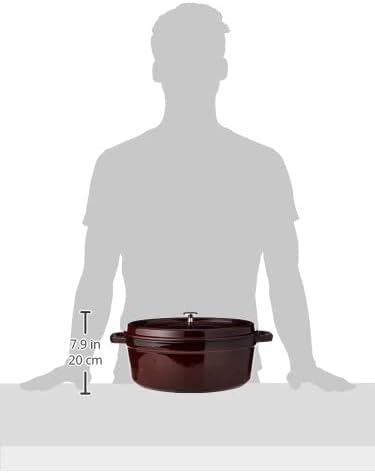 Staub Oval Cocotte - 7Qt - Grenadine