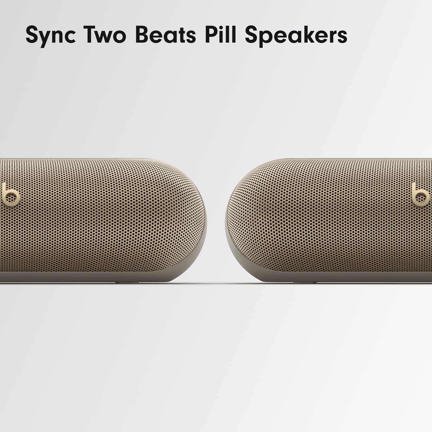 Beats Pill - Portable Bluetooth Speaker- Up to 24H Battery Life, Water Resistant, Bluetooth, Apple & Android Compatible, Seriously Loud Sound for Home, Outdoor and Travel- Champagne Gold