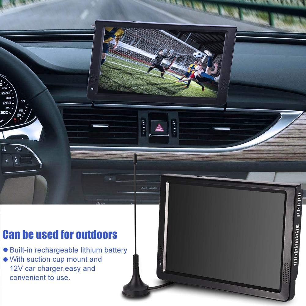 Pomya 12 inch Digital Television ATSC Portable TV 1080P HD HDMI Video Player for Home Car (US)