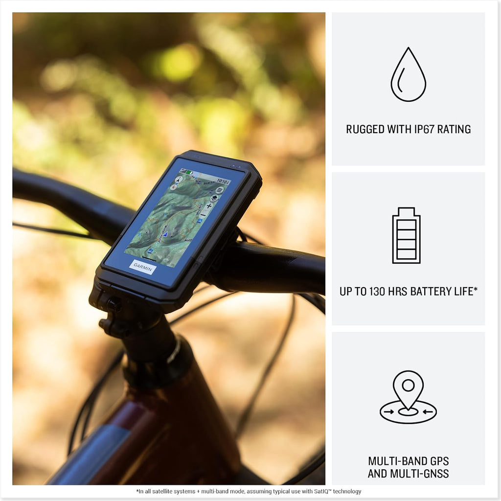 Garmin eTrex® Touch, Rugged, Easy-to-Use GPS Handheld Navigator, Color Touchscreen, Preloaded Maps with Routable Trails and Roads, Long Battery Life for Hiking and All Outdoor Activities