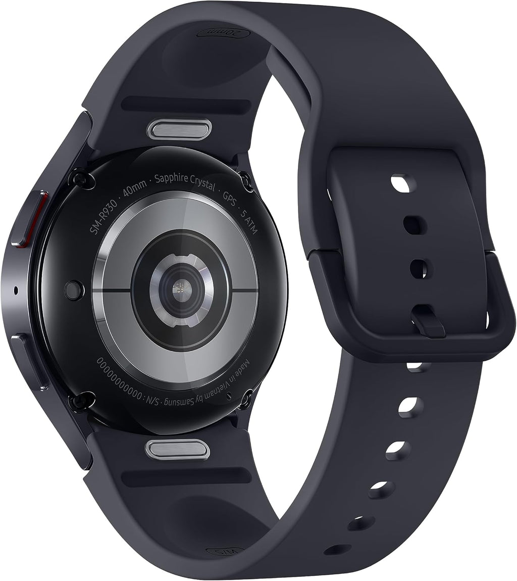 SAMSUNG Galaxy Watch 6 40mm Bluetooth Smartwatch, Fitness Tracker, Personalized HR Zones, Advanced Sleep Coaching, Heart Monitor, BIA Sensor, Health Wellness Insights, Big Screen, US Version, Graphite