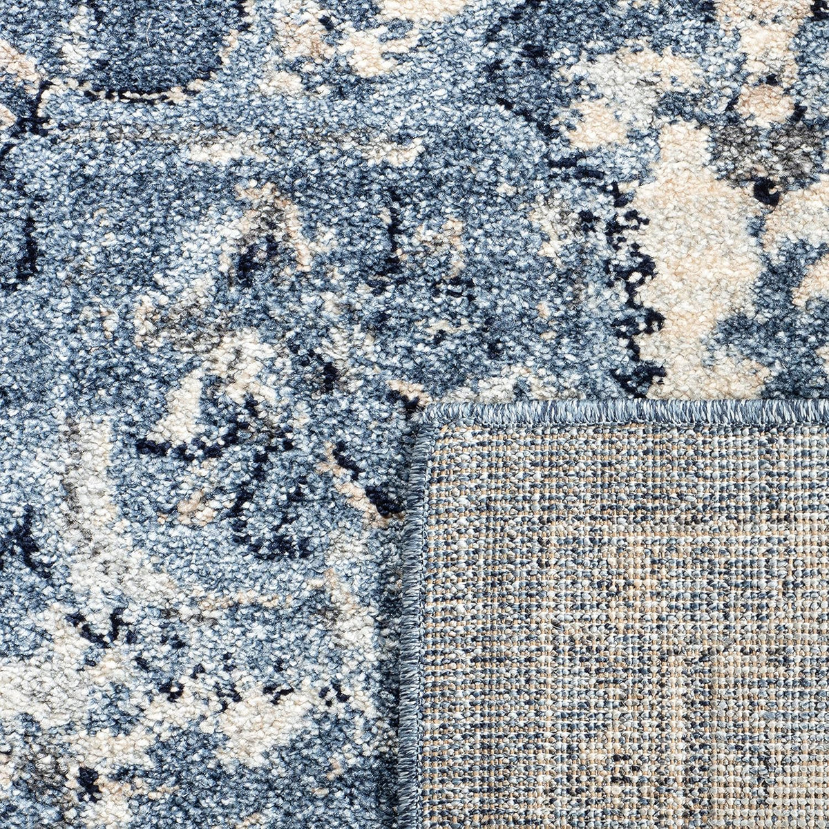 SAFAVIEH Charleston Collection Area Rug - 10' x 14', Navy & Creme, Oriental Distressed Design, Non-Shedding & Easy Care, Ideal for High Traffic Areas in Living Room, Bedroom (CHL411N)