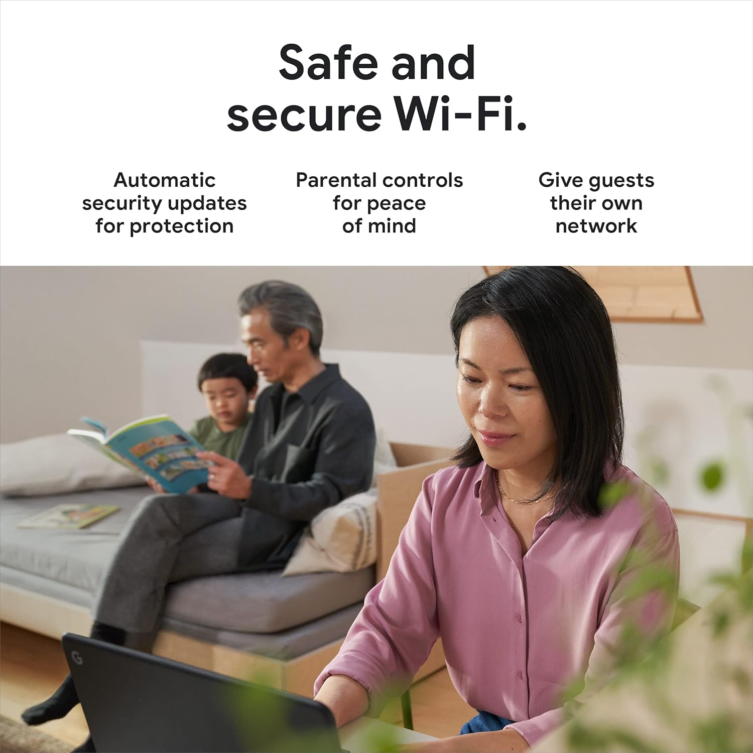 Google Nest WiFi Pro - Wi-Fi 6E - Reliable Home Wi-Fi System with Fast Speed and Whole Home Coverage - WPS - Mesh Wi-Fi Router - Fog