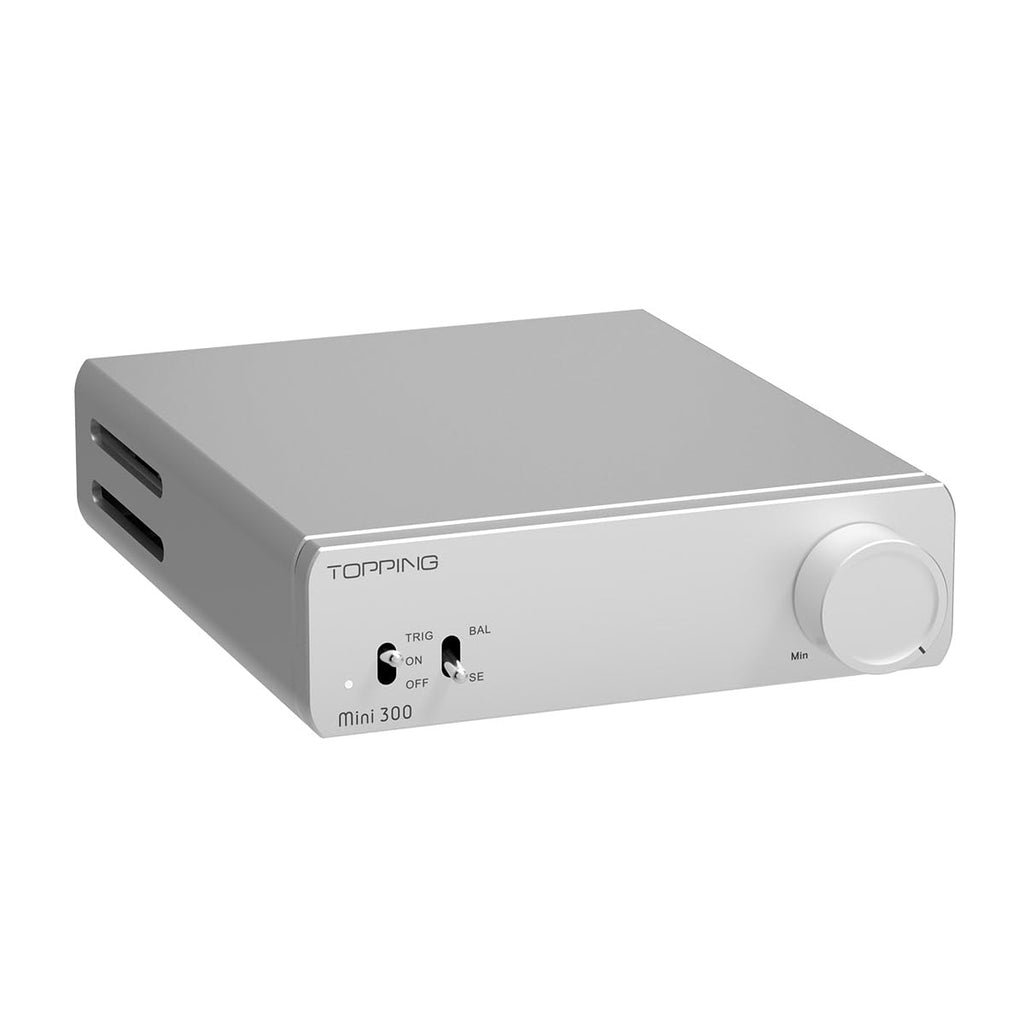 TOPPING Mini300 Compact Stereo Power Amplifier, Fully Balanced Class-D Design, 140W×2 @4Ω, Ultra-Low Distortion