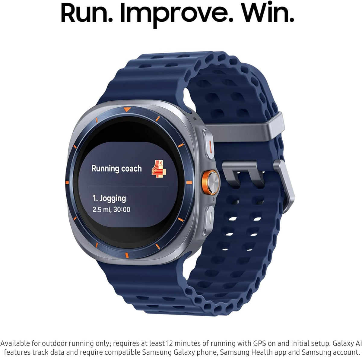 Samsung Galaxy Watch Ultra (2025) 47mm LTE Smartwatch, Titanium Casing, Advanced Sleep Coaching, Running Coach, Energy Score, Heart Rate Tracking, GPS, Titanium White (Renewed)