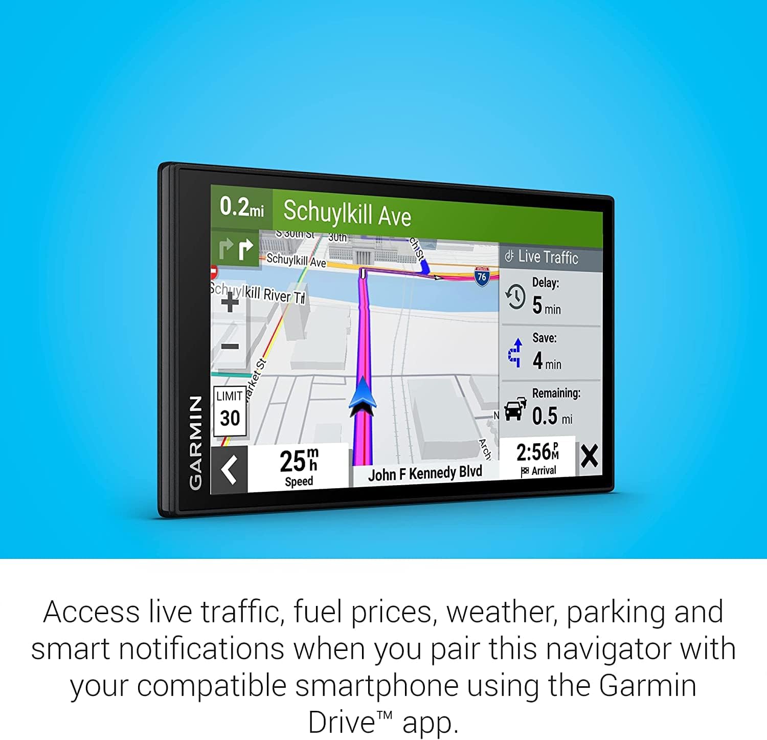 Garmin DriveSmart 66 6-inch Glass Screen Car GPS Navigator (010-02469-00) (Renewed)
