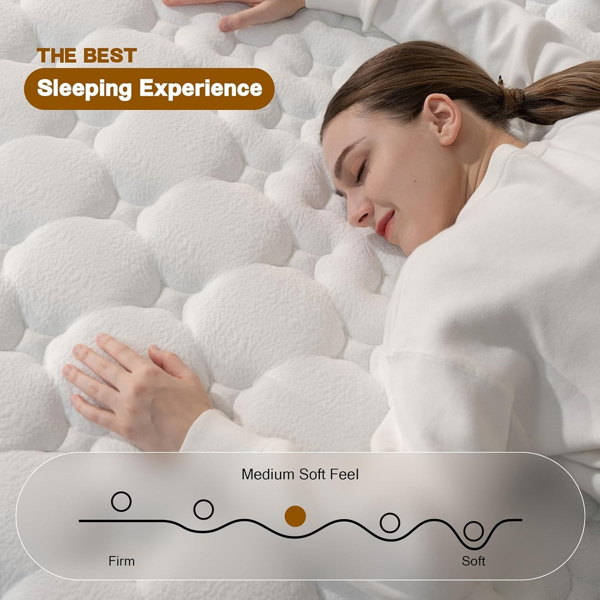 Queen Mattress,12 Inch Queen Size Mattresses in a Box,Medium Firm Queen Hybrid Mattress,with Memory Foam and Individual Pocket Spring for Motion Isolation & Silent Sleep&& Pressure Relief .80" x 60"