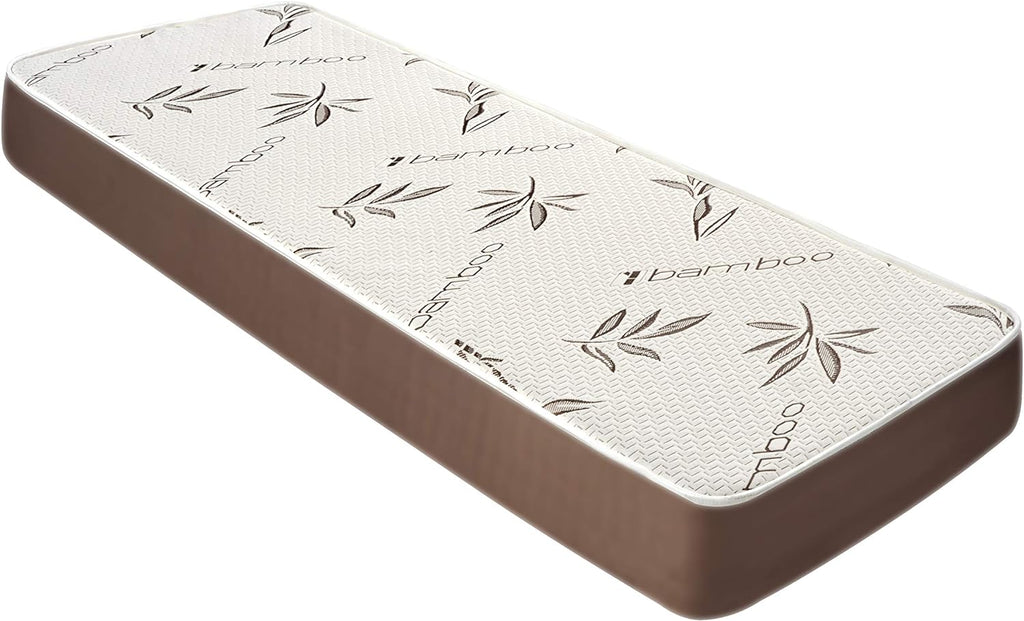 Customize Bed 6 Inch Gel Memory Foam Mattress w/ Rayon Derived from Bamboo Cover, Cot Size Mattress in a Box, Size 30" x 74" for RV, Folding, Guest & Day Bed - CertiPUR-US Certified, Made in USA
