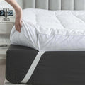 WhatsBedding 3 Inch Feather Bed Mattress Topper,Duck Feather Memory Foam Mattress Topper, Thickened Topper Layer,Queen