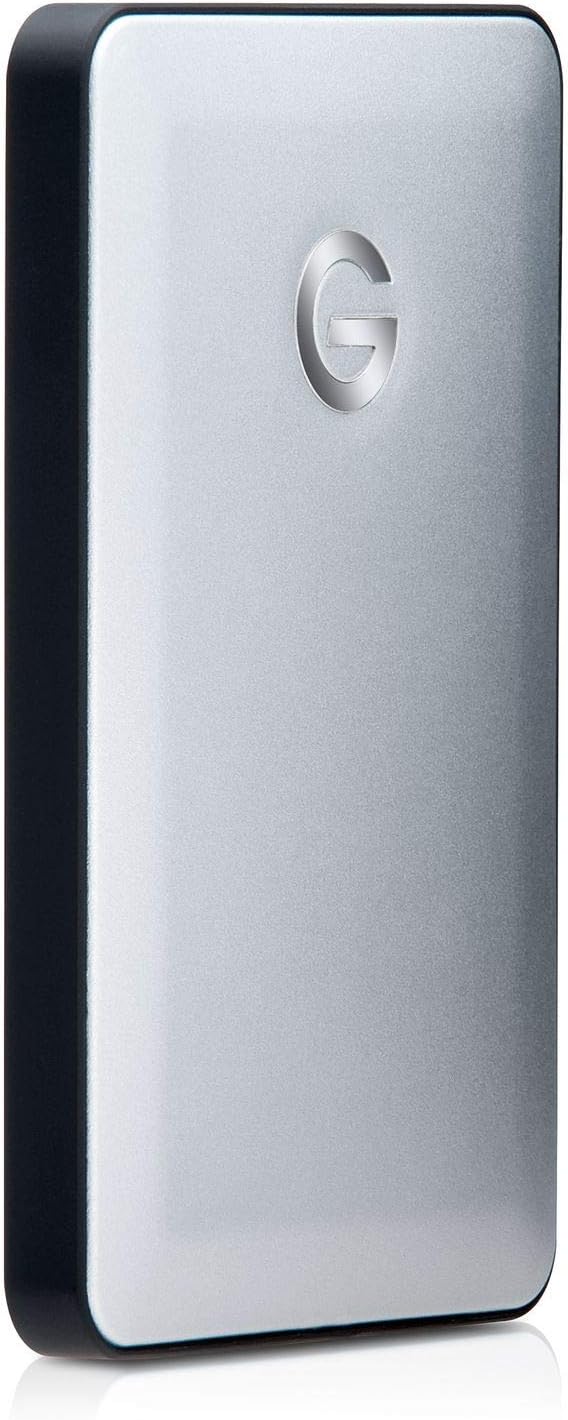 G-Technology 2TB G-DRIVE mobile USB 3.0 Portable External Hard Drive, Silver - 0G06072-1