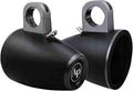 Audiopipe APMP-600ETW 6 Inch Compact Multi Purpose Directional Stereo Speaker Enclosure for Car Audio, Marine, UTV, and ATV Sound System, Black (Pair)…