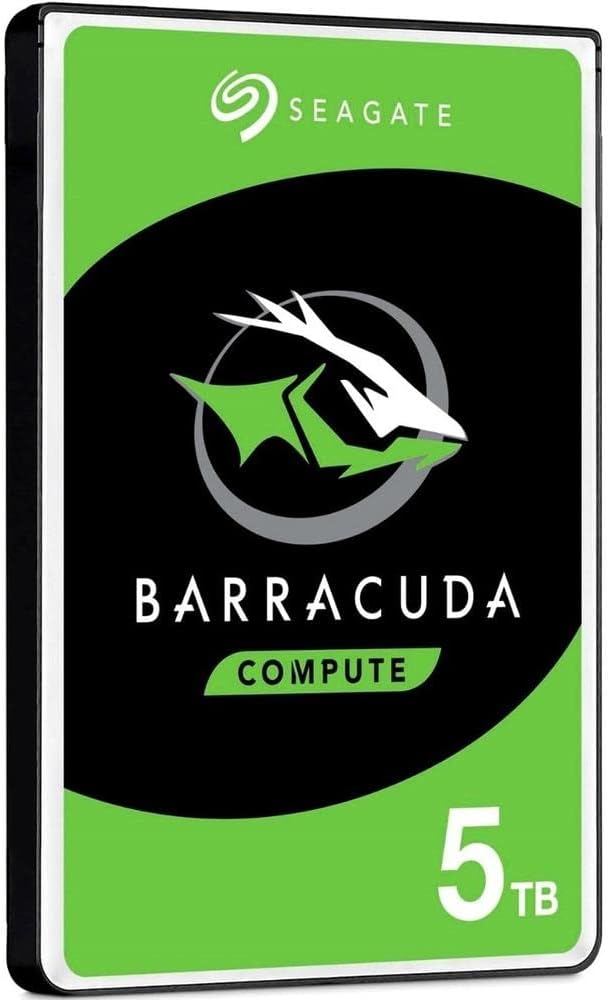 Seagate BarraCuda 5TB Internal Hard Drive HDD – 2.5 Inch SATA 6Gb/s 5400 RPM 128MB Cache for Computer Desktop PC (ST5000LM000)