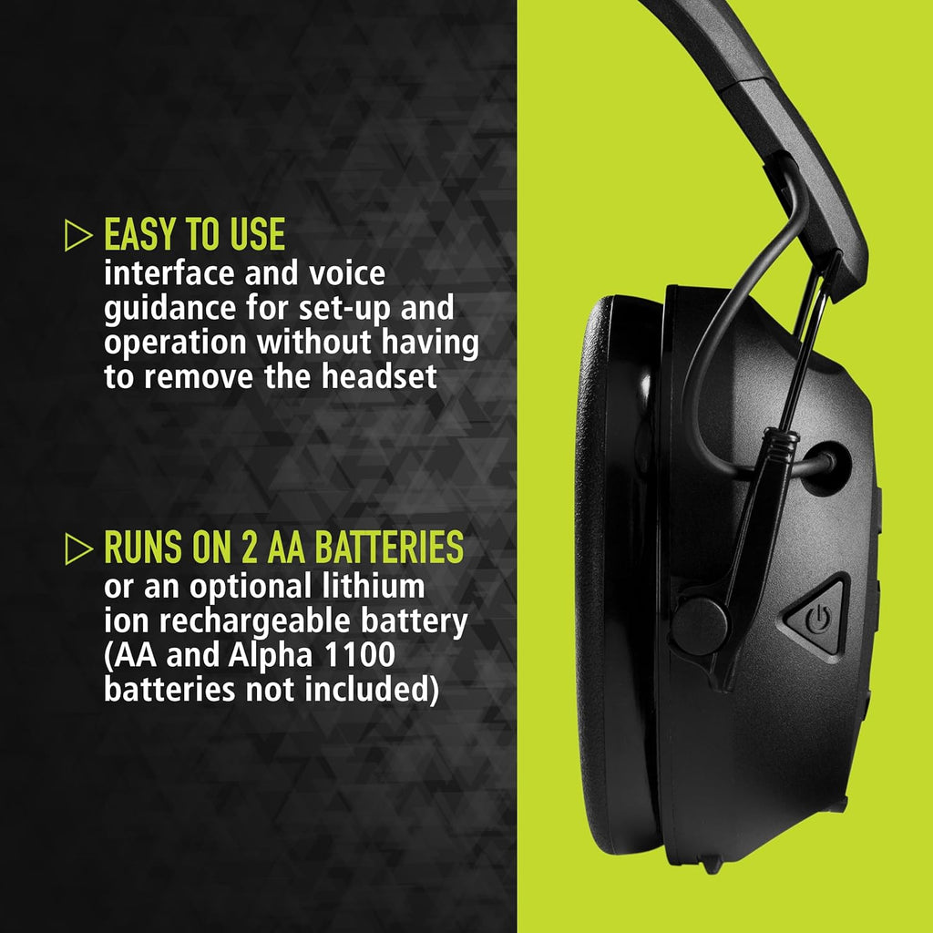 Peltor Sport Tactical 500 Bluetooth Hearing Protection Ear Muffs, 25 dB Noise Reduction Rating, Electronic Hearing Protection Headphones for Shooting, Hunting, Mowing, Construction, Concerts, & More