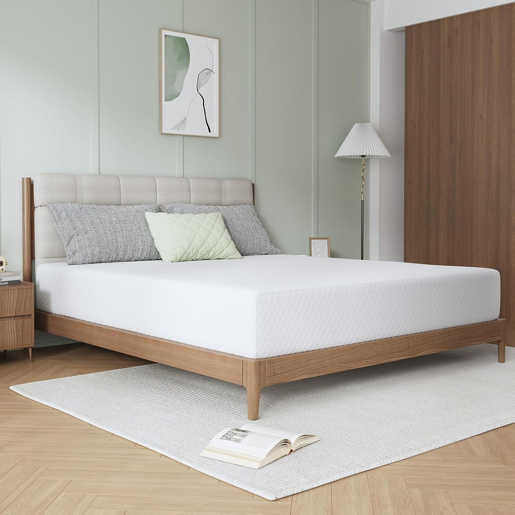 Novilla 14 Inch Queen Size Mattress, Queen Memory Foam Mattress in a Box with Cooling Refreshing High-Density Support Foam for Contour Support & Motion Isolation, Medium Firm with Edge Support