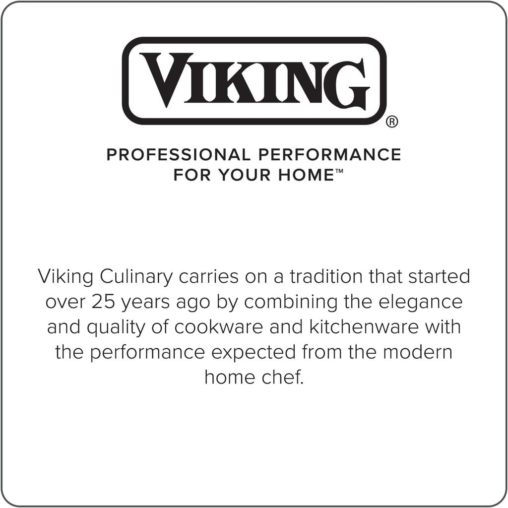 Viking Contemporary 3-Ply Dutch Oven, 5.2 Quart Stainless Steel Cookware Pot with Glass Lid, Dishwasher and Oven Safe, Induction Ready, Silver