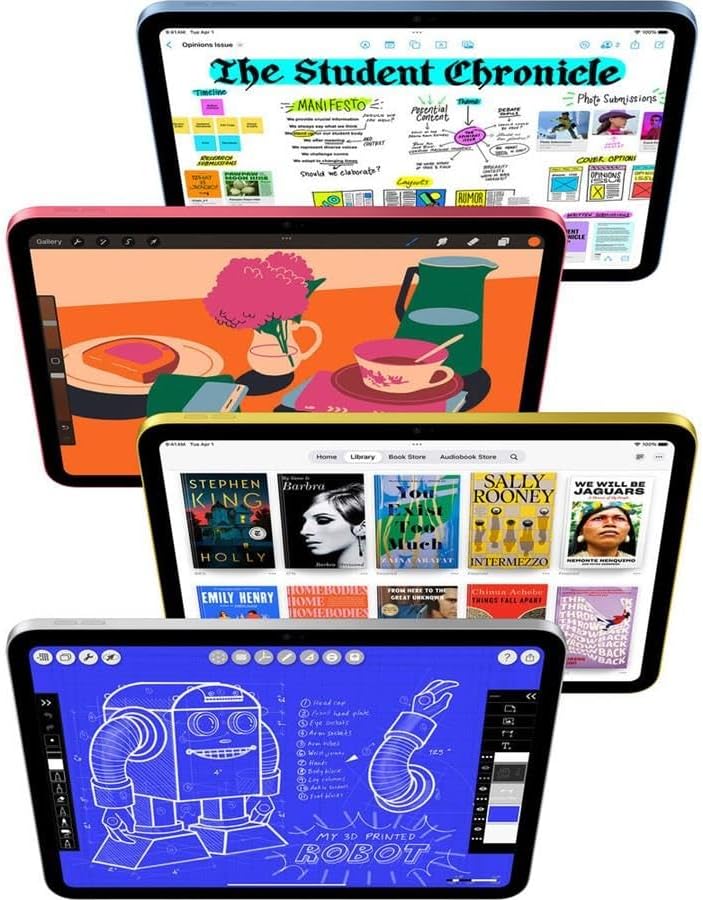 Apple iPad, 2025 with A16 Chip (11-inch, Wi-Fi + Cellular, 256GB) - Blue (Renewed)