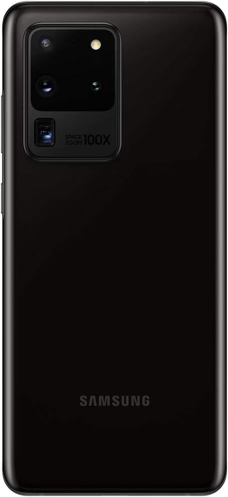 Samsung Galaxy S20 Ultra, 128GB, Cosmic Black - Fully Unlocked (Renewed)