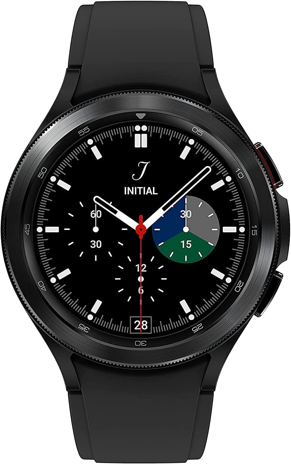 SAMSUNG Galaxy Watch 4 46 mm Smartwatch w/Bonus Band (White), ECG Monitor Tracker for Health, Fitness, Running, Sleep Cycles, GPS Fall Detection & Bluetooth, US Version, Black
