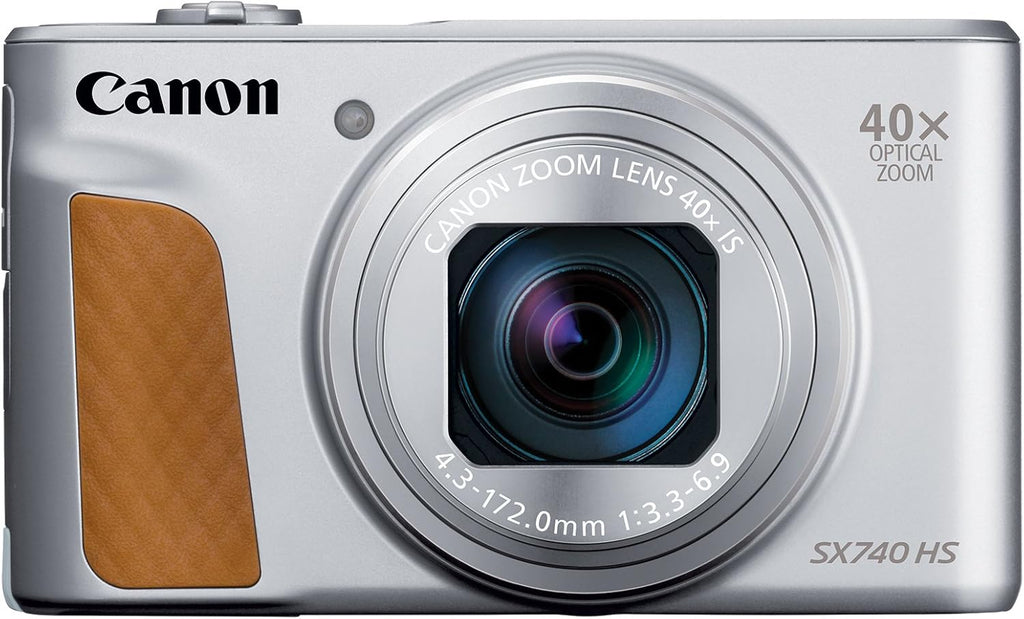 Canon PowerShot SX740 HS, Point and Shoot Digital Camera, Optical Zoom, 4K Video, Silver