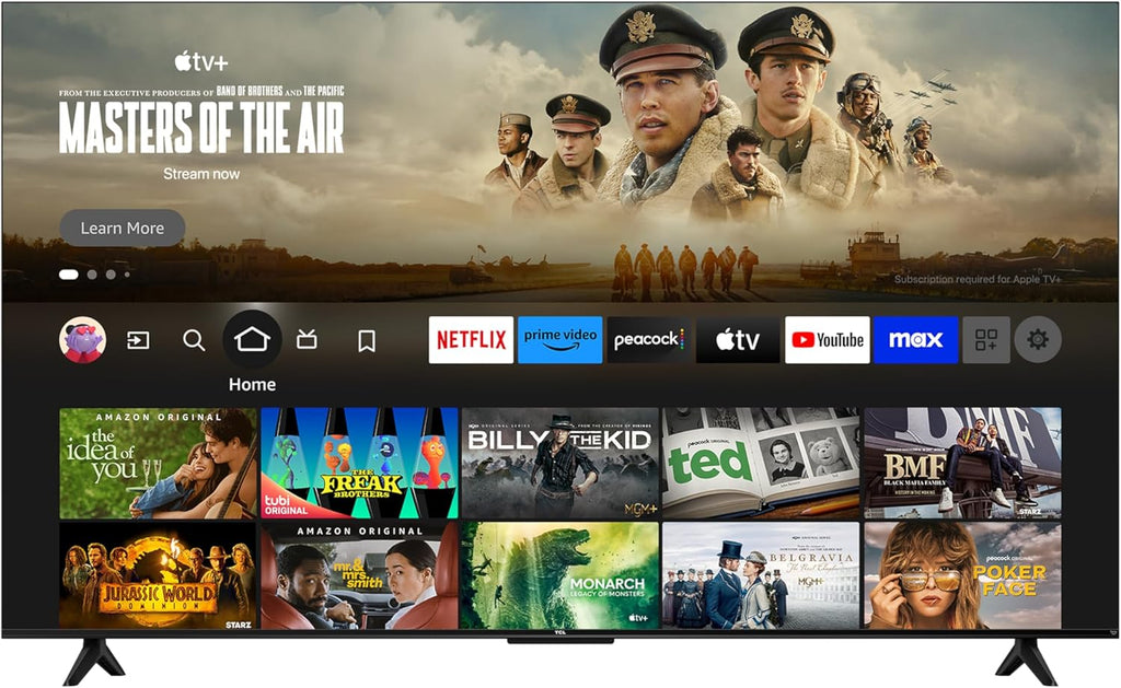 TCL 65-Inch Class S5 UHD 4K LED Smart TV with Fire TV (65S551F, 2024), Dolby Vision, HDR PRO+, Atmos, Alexa Built-in, Apple AirPlay 2, Streaming Television