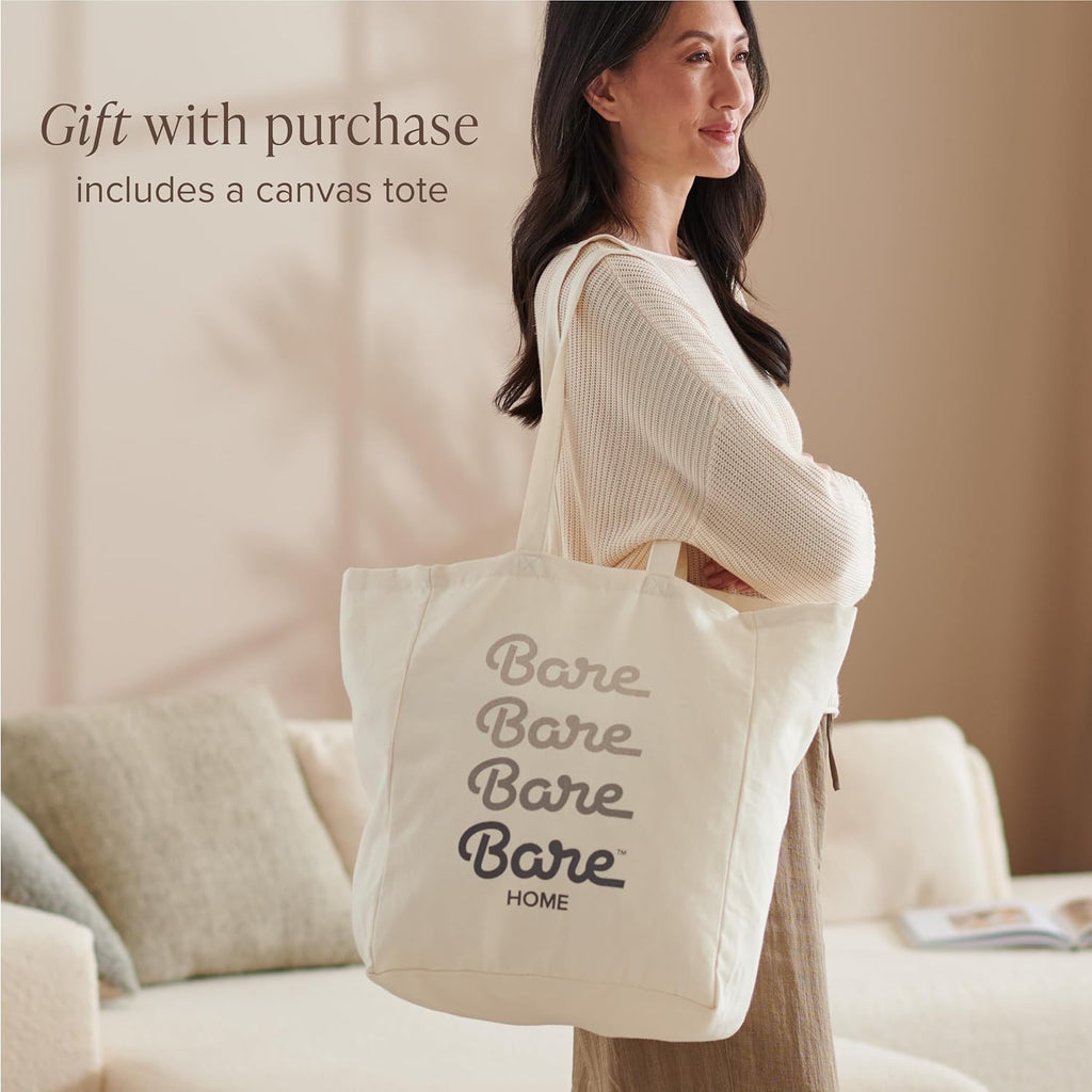 Bare Home Twin/Twin Extra Long Duvet Cover - 100% European Linen - Breathable and Durable - Duvet Cover with Pillow Sham (Twin/Twin XL, Soft White)