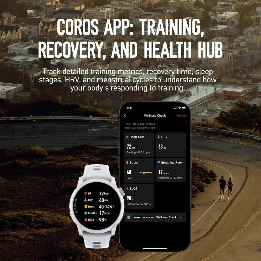 COROS PACE 4 Ultralight Sport GPS Watch, 1.2" AMOLED Touchscreen,19 Days of Daily use, Voice Features, Advanced Training Tools, Accurate GPS, Heart Rate Monitor, Run (White Silicone)